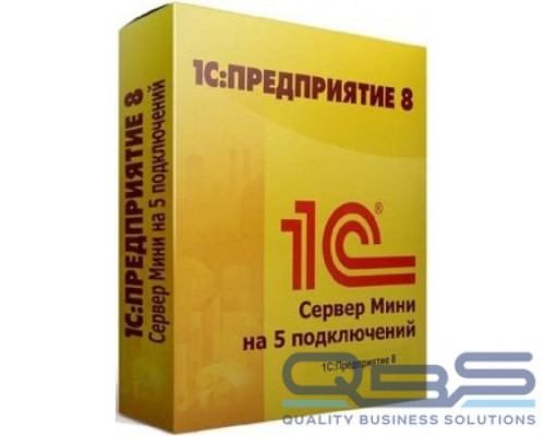 Право на использование 1С 1С:Предприятие 8.3. Сервер МИНИ на 5 подключений купить QBS.ru
