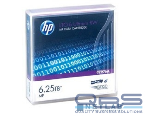 Сетевые системы хранения данных HPE C7976A, LTO-6 Ultrium 6.25TB RW Data Tape купить QBS.ru