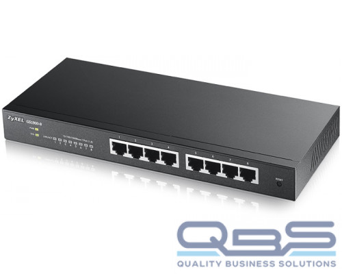 Smart L2 коммутатор Zyxel GS1900-8, 8xGE, настольный, бесшумный купить QBS.ru