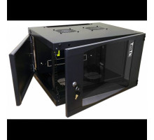  Шкаф настенный Next, 18U 550x600, стеклянная дверь, черный