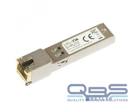Сетевое оборудование MikroTik S+RJ10 Модуль SFP+ 10/100/1000M/2.5G/5G/10G купить QBS.ru