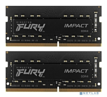 Модуль памяти Kingston 32GB 3200MHz DDR4 CL20 SODIMM (Kit of 2) FURY Impact KF432S20IBK2/32