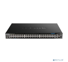 Сетевое оборудование D-Link DGS-1520-52MP/A1A Управляемый L3 стекируемый коммутатор с 44 портами 10/100/1000Base-T, 4 портами 100/1000/2.5GBase-T, 2 портами 10GBase-T и 2 портами 10GBase-X SFP+ (PoE-бюджет 370 Вт)