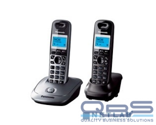 Телефон Panasonic KX-TG2512RU1 {Доп трубка в комплекте, АОН, Caller ID, спикерфон, полифония} купить QBS.ru