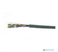 Коммутационный шнур Кабель Cablexpert, UTP5e, 4 пары, 0.51 мм, медь, однож., 305 м, Fluke Test, серый