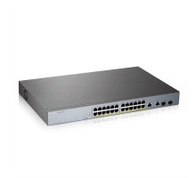  Гибридный Smart L2 коммутатор PoE+ для IP-видеокамер Zyxel NebulaFlex Pro GS1350-26HP, rack 19