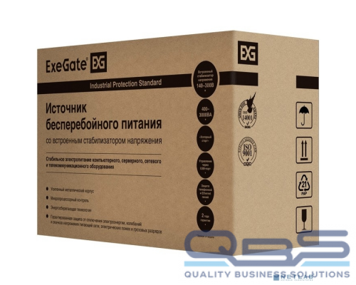 ИБП Exegate EP285489RUS ИБП ExeGate SpecialPro UNB-1200.LED.AVR.C13.RJ <1200VA/750W, LED, AVR, 6*IEC-C13, RJ45/11, Black> купить QBS.ru