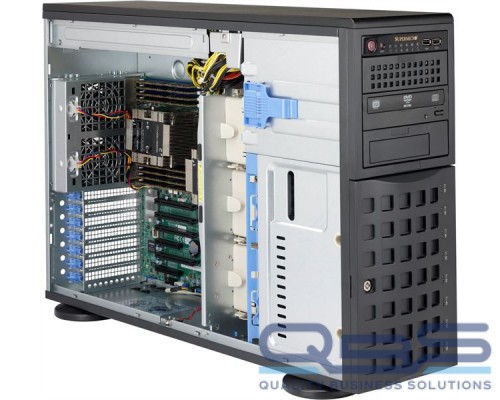 Корпус Supermicro SuperChassis 4U 745BAC-R1K23B/HDD(8)LFF/3x5.25/7xFHFL/2x1200W/8xSAS3/SAS2/SATA3/ 2x1200W купить QBS.ru