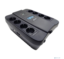 ИБП PowerCom Spider SPD-1100U LCD USB ИБП {Line-Interactive, 1100VA / 605W, 8xEURO: 4 с резервным питанием, 4 с фильтрацией, USB/USB-порт зарядки 2.4 А} (1452054)
