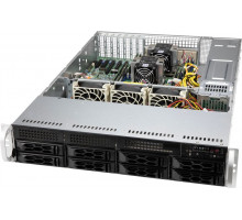 Шасси серверное Supermicro SuperChassis 2U (OEM)LA25TQC-R609LP/ no HDD(8)LFF/ optional  LFF(2)+SFF(2)/ 7xLP/ 2x600W Platinum(12