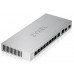 Мультигигабитный Smart L2 коммутатор Zyxel XGS1210-12, 8xGE, 2x1/2,5GE, 2xSFP+, настольный, бесшумный купить QBS.ru