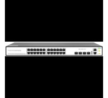 Управляемый коммутатор уровня 3, 24 порта 10/100/1000Base-T и 4 порта 1/10GbE (SFP+).