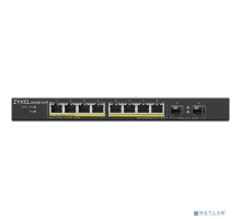 Сетевое оборудование ZYXEL GS1900-10HP-EU0102F 8G 2SFP 8PoE+ 77W Коммутатор управляемый