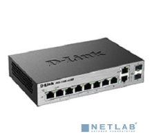 Сетевое оборудование D-Link DGS-1100-10/ME/A2A Управляемый L2 коммутатор с 8 портами 10/100/1000Base-T и 2 комбо-портами 100/1000Base-T/SFP
