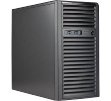 Серверная платформа Supermicro SuperWorkstation Mid-Tower 5039C-I CPU(1) E-22**/ noHS/ no memory(4)/ on board RAID 0/1/5/10/ internalHDD(4)LFF/ 2xGE/ 3xFH/ 1x400W Gold/ no Backplane