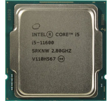 Процессор CPU Intel Core i5-11600 (2.8GHz/12MB/6 cores) LGA1200 OEM, UHD Graphics 750 350MHz, TDP 65W, max 128Gb DDR4-3200,  CM8070804491513SRKNW, 1 year