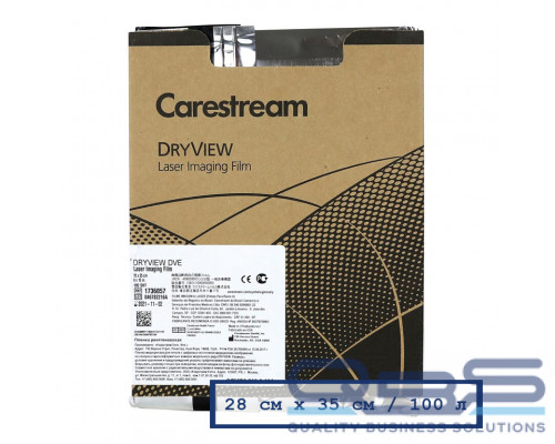Термографическая рентгеновская пленка KODAK (Carestream) DryView DVE 28х35 (100 л.) купить QBS.ru