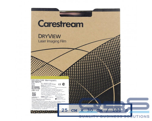 Маммографическая пленка KODAK (Carestream) DryView DVM 25х30 (100 л.) купить QBS.ru