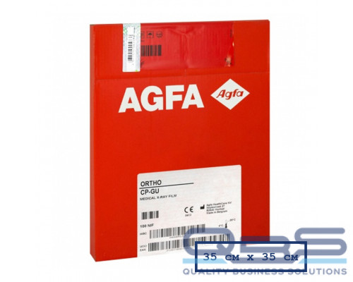 Зеленочувствительная рентгеновская пленка AGFA ORTHO CP-GU M 35х35 купить QBS.ru