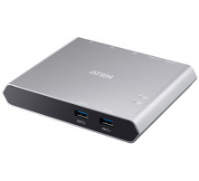 Док-переключатель ATEN 2-Port USB-C Gen 1 Dock Switch with Power Pass-through