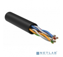 Кабели, Патч-корды ITK LC3-C5E04-129 Витая пара U/UTP кат.5E 4 x 2 х 24AWG solid LSZH нг(А)-HF черный (305м)