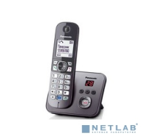 Телефон Panasonic KX-TG6821RUM (серебристый металлик) {Беспроводной DECT,автоответчик,определитель номера,телефонный справочник 120 зап.}