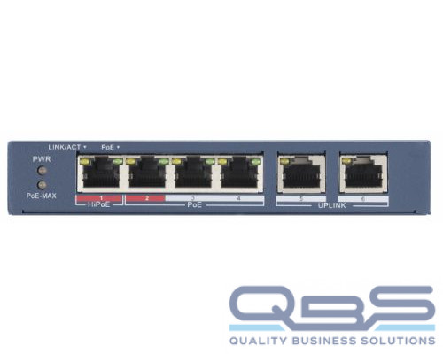 Коммутатор PoE HIKVISION DS-3E0106HP-E купить QBS.ru