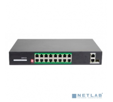Коммутаторы Just JT-H1016WD Неуправляемый 18 портовый PoE коммутатор в металлическом корпусе
