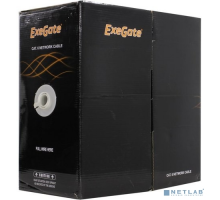 Кабель Exegate EX281810RUS Кабель ExeGate FUTP4-C6-CU-S23-IN-PVC-GY-305 FTP 4 пары кат.6 медь, 23AWG, экран, бухта 305м, серый, PVC