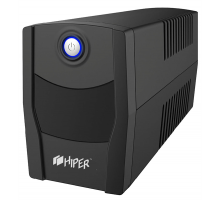  ИБП HIPER CITY-1000U, line-interactive, 1000ВА(600Вт), 2 розетки Schuko, USB-порт, чёрный