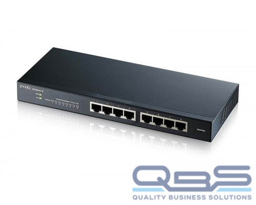Smart L2 коммутатор Zyxel GS1900-8, 8xGE, настольный, бесшумный купить QBS.ru