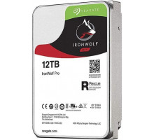Жесткий диск HDD SATA Seagate 12Tb,  IronWolf Pro, 7200 rpm, 256Mb buffer, ST12000NE0008, 1 year