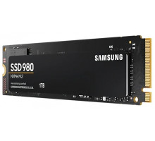 Твердотельный накопитель SSD M.2 (PCI-E NVMe) 1Tb Samsung 980 (R3500/W3000MB/s) (MZ-V8V1T0BW) 1year