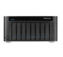 Система хранения данных Infortrend  EonStor GSe Pro 100 8bay. Intel Atom 2.4GHz 4C CPU, 1x4GB non-ECC, 4x1GbE(RJ45), 2x USB 2.0, 2x USB 3.0, 1x Host Board slot, 1xPSU and 8 drive trays (GSe Pro 108-C)