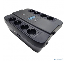 ИБП PowerCom Spider SPD-900U LCD ИБП {Line-Interactive, 900VA / 540W, 8xEURO: 4 с резервным питанием, 4 с фильтрацией, USB} (1168465)