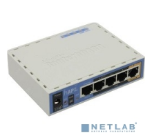 Сетевое оборудование MikroTik RB952Ui-5ac2nD Беспроводной маршрутизатор hAP ac Lite 2.4+5 ГГц, 802.11a/b/g/n/ac, MIMO 2x2, 5x Ethernet