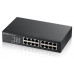 Коммутатор Zyxel GS1100-16, 16xGE, rack 19, бесшумный купить QBS.ru