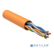 Кабели, Патч-корды ITK LC1-C5E04-127 Кабель связи витая пара U/UTP, кат.5E 4x2 x 24AWG solid, LSZH, 305м, оранжевый