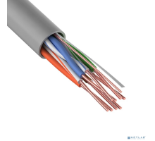 Кабель REXANT (01-0069) Кабель  U/UTP, категория 5e, ZH нг(А)-HF, 4PR, 24AWG, внутренний, серый, 305 м