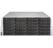 Серверная платформа Supermicro SuperStorage 4U Server 6049P-E1CR36H noCPU(2)Scalable/TDP 70-205W/ no DIMM(16)/ 3108RAID HDD(36)LFF + opt. 2SFF/ 2x10Gbe/ 7xLP/ 2x1200W