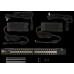 Панель POE 19, 24 порта, с двумя блоками питания 48V, 120W купить QBS.ru