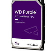Жесткий диск Western Digital HDD SATA-III  6Tb Purple WD62PURX, IntelliPower, 128MB buffer (DV&NVR), 1 year