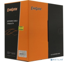 Кабель Exegate EX281815RUS Кабель Exegate  UTP4-C5e-CU-S25-IN-PVC-GY-305 UTP 4 пары кат.5e медь, 25AWG, бухта 305м, серый,  PVC