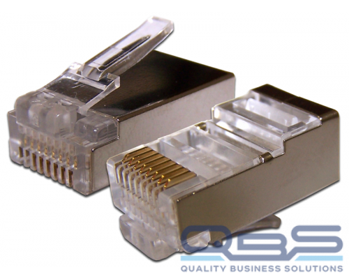 Коннектор RJ45 STP 8P8C, универсальный, для толстого кабеля, cat.6, 100 шт. купить QBS.ru