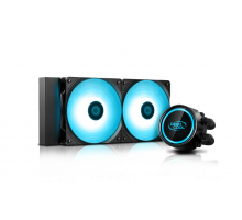 Комплект водяного охлаждения DEEPCOOL GAMMAXX L240 RGB V2 LGA20XX/1700/1366/115X/AM4/AM3/+/AM2/+/FM2/+/FM1 (6шт/кор,TDP 200W, RGB Lighting, Anti-Leak edition, PWM, DUAL FAN) RET