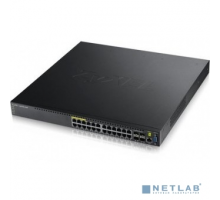 Сетевое оборудование ZYXEL XGS3700-24HP-ZZ0101F L2+ PoE+ коммутатор XGS3700-24HP, 24xGE PoE+, 4xSFP+, стекируемый, бюджет PoE 460/1000 Вт