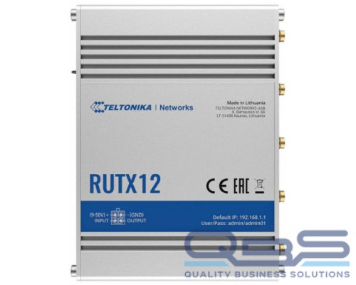 Маршрутизатор промышленный Teltonika Networks RUTX12 купить QBS.ru