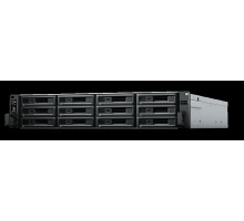 Система хранения данных Synology (Rack2U) 6C2,2Ghz/8Gb(64)/RAID0,1,10,5,6/up to12HP HDDs SATA(3,5'or2,5')up to 36 with 2xRX1217(RP)/2xUSB/4xGE/2xPCIe/iSCSI/2xIPcam(up to 75)/2xRPS/no rail/1YW repl RS3617RPxs'