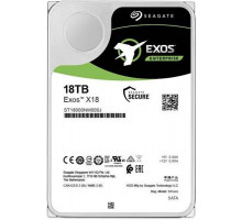 Жесткий диск HDD SATA Seagate 18Tb, ST18000NM000J, Exos X18, 7200 rpm,512Mb buffer,  512e/4kn, 1 year