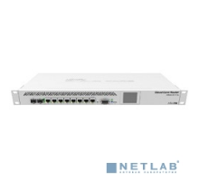 Сетевое оборудование MikroTik CCR1009-7G-1C-1S+ Маршрутизатор (9-cores, 1.2Ghz per core), 2GB RAM, 7xGbit LAN, 1x Combo port (1xGbit LAN or SFP), 1x SFP+ cage, RouterOS L6, 1U rackmount case, Dual PSU, LCD pa